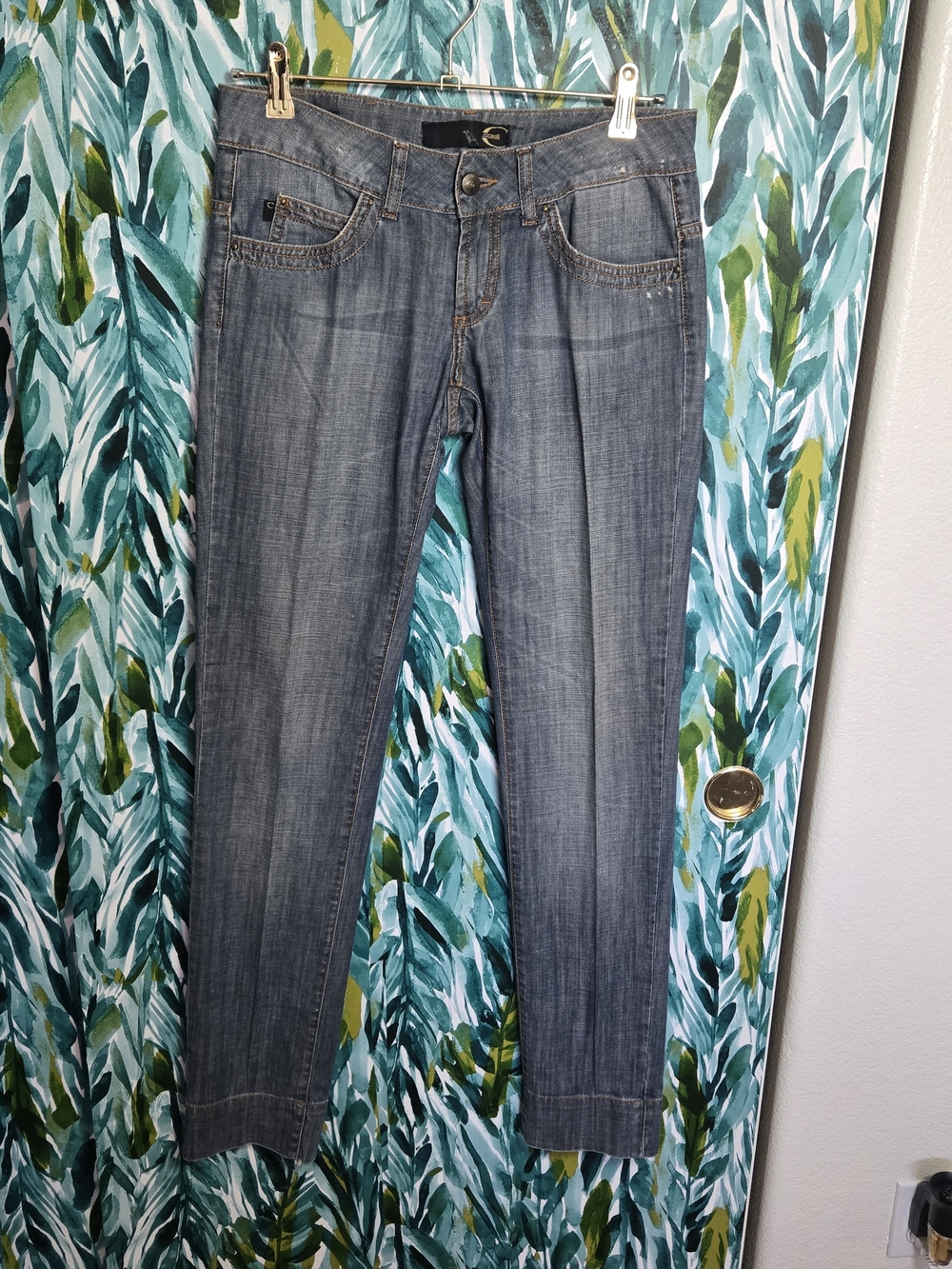 Vintage Just Cavalli Y2K Dark Wash Lowrise Jeans Size 26 / IT 40